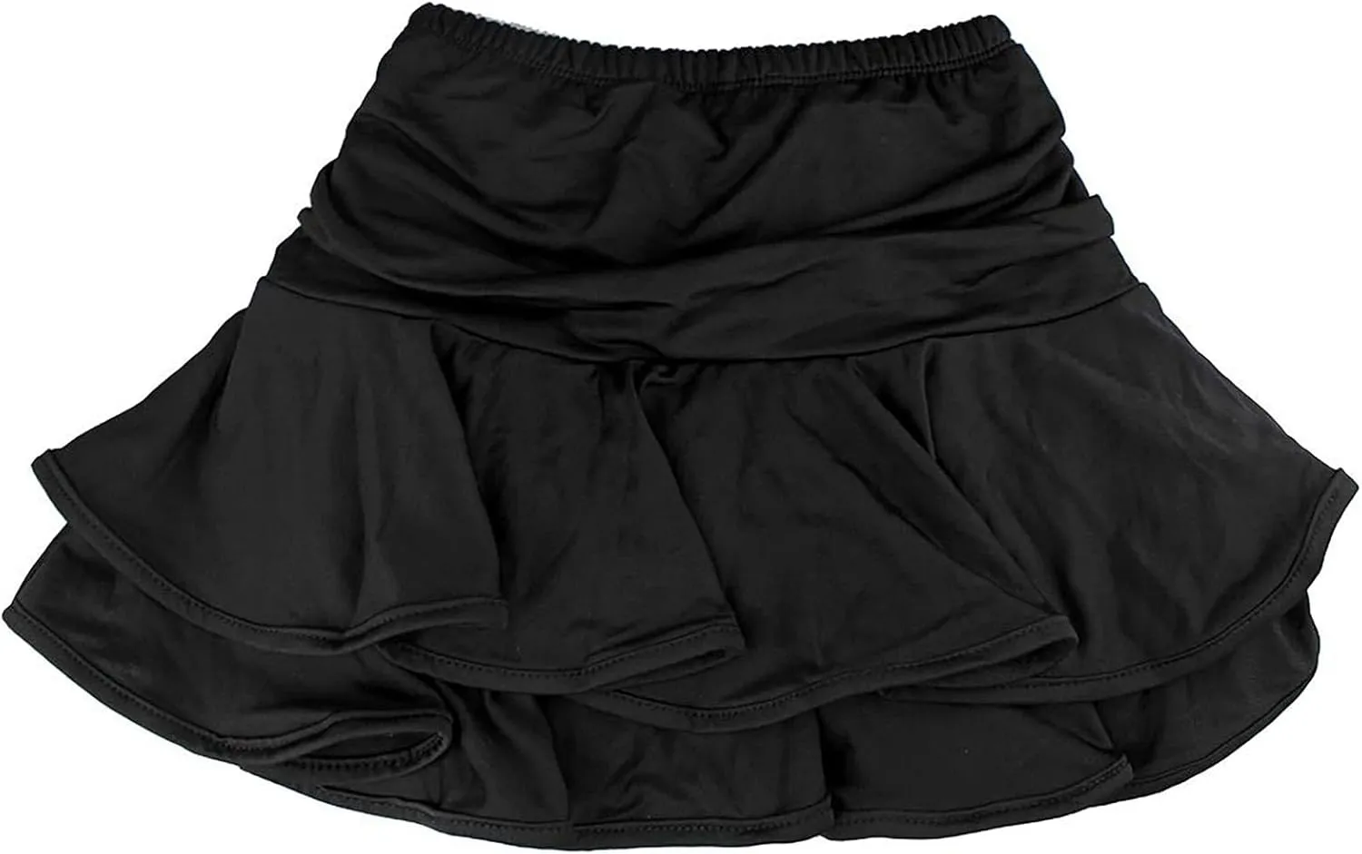 Daydance Girl's Dance Skirt Latin Ballroom Samba Tango Practice Dress with Boy Shorts