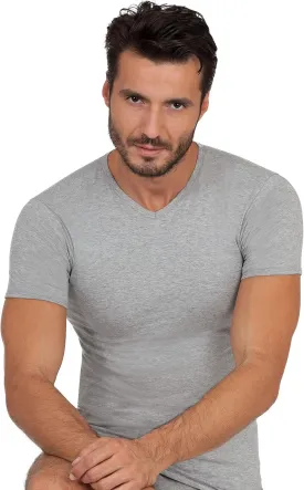 free spirit Basic Cotton Premium Quality 100% Cotton Men's V - Neck T-Shirt. Proudly Made in Italy.