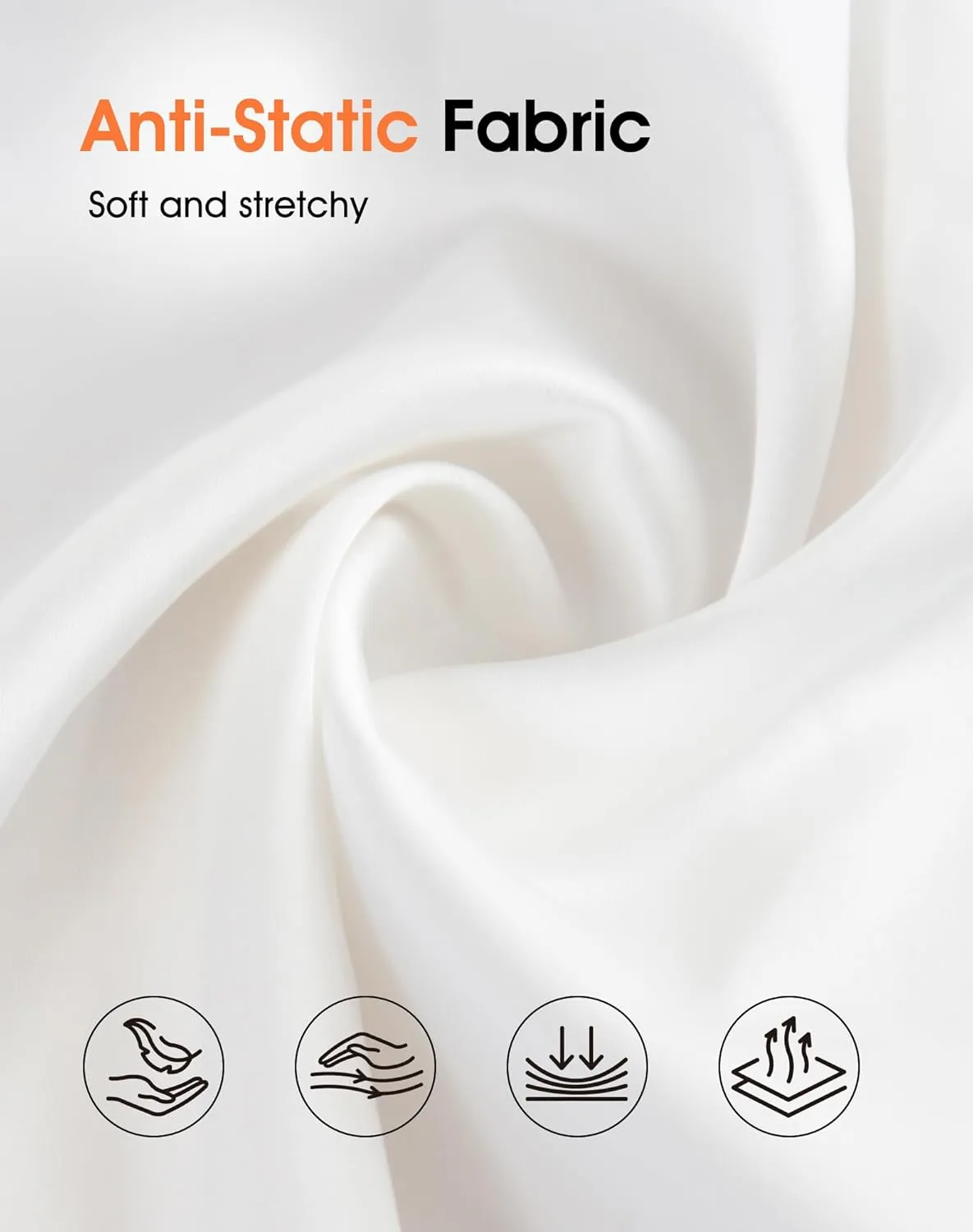Half Slips for Women Satin Slip Skirt Anti-Static Under Dresses Non Cling Underskirt