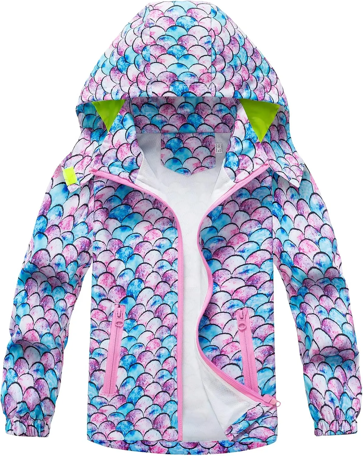 HZXVic Toddler Boys Raincoat Waterproof,Lightweight Kids Rain Poncho Jacket Windbreaker Outwear Coat