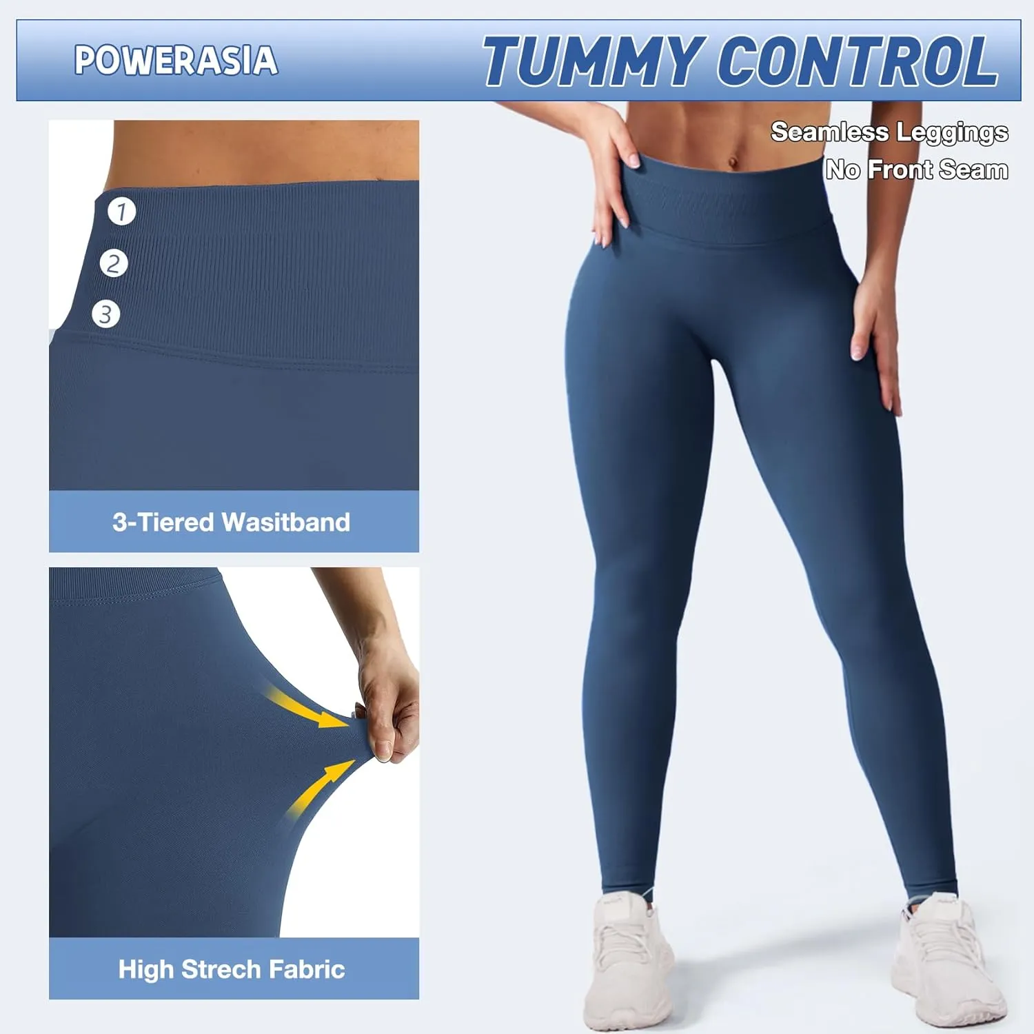 Impact Hidden Scrunch Butt Leggings for Women Mid Low Waist Gym Workout Legging Tummy Control Booty Lifting Yoga Pants