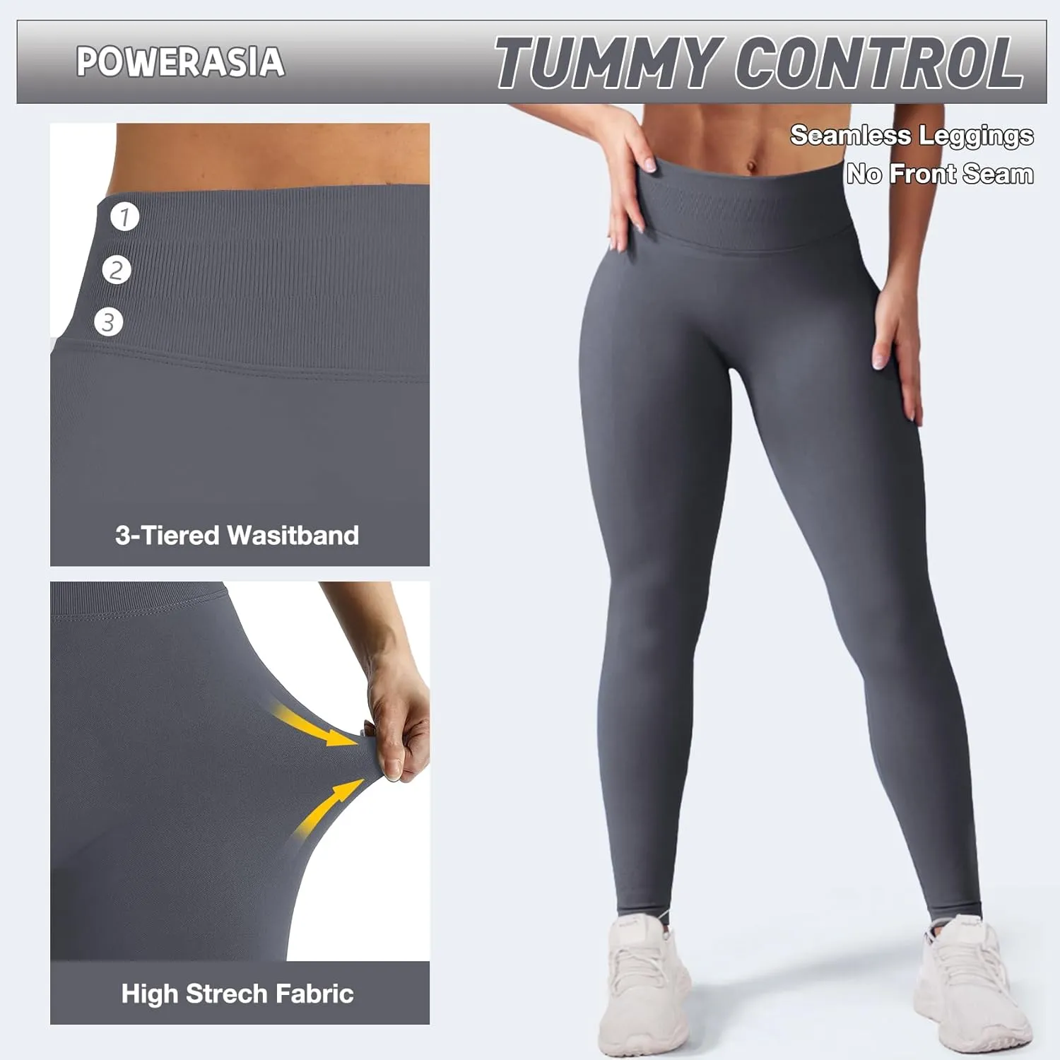 Impact Hidden Scrunch Butt Leggings for Women Mid Low Waist Gym Workout Legging Tummy Control Booty Lifting Yoga Pants