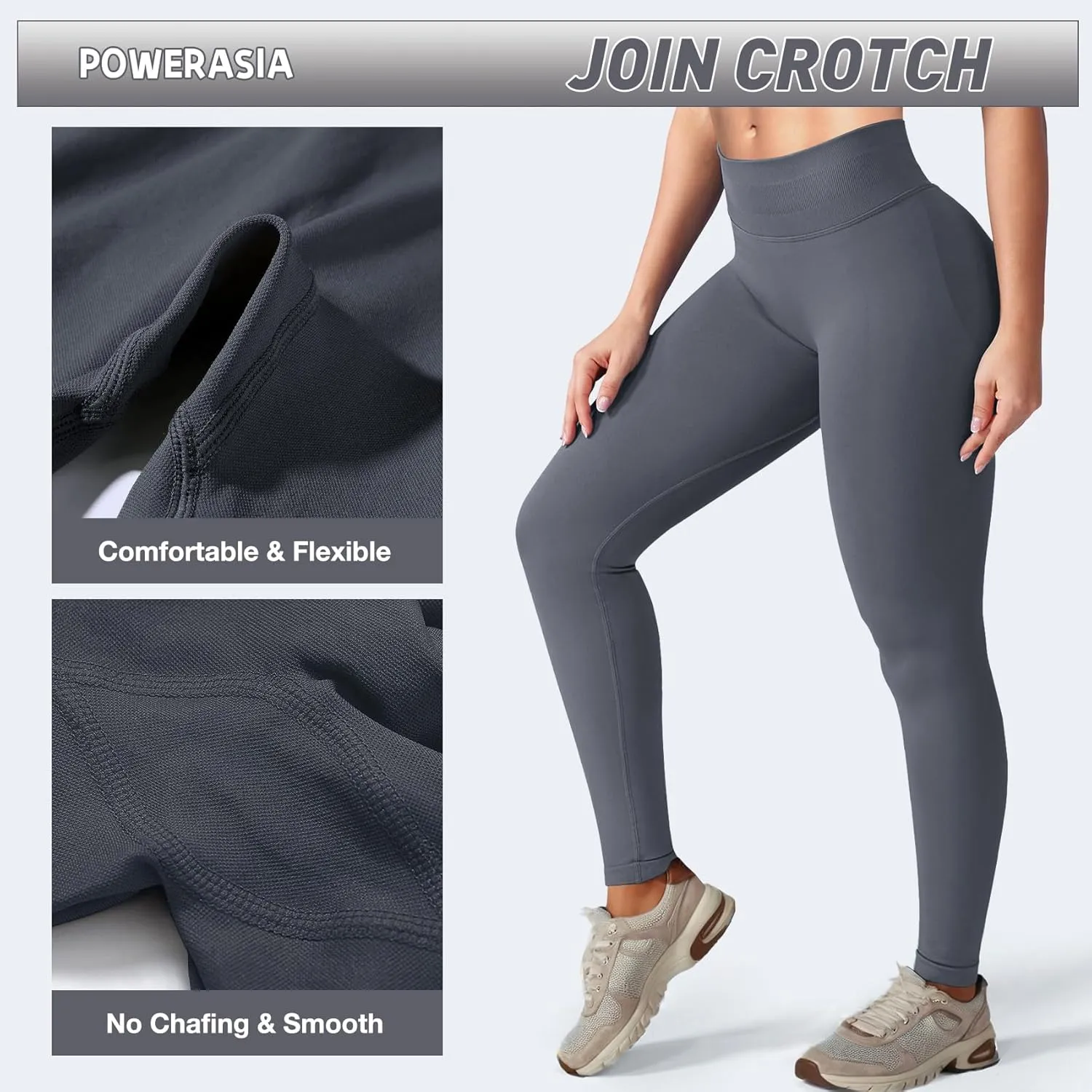 Impact Hidden Scrunch Butt Leggings for Women Mid Low Waist Gym Workout Legging Tummy Control Booty Lifting Yoga Pants