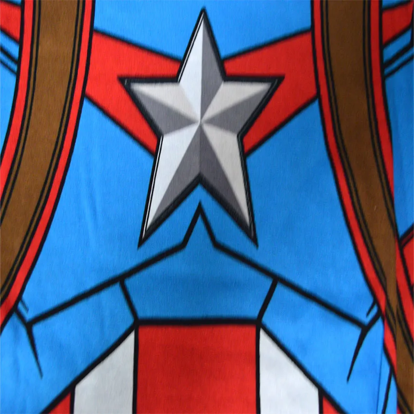 Marvel Comics Spiderman Captain America 4 Piece Cotton Pajamas