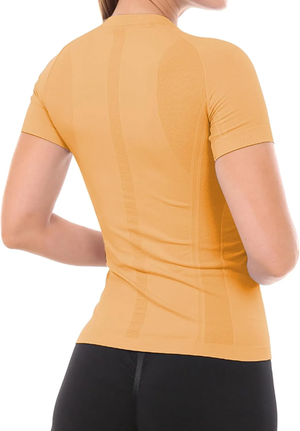MathCat Workout Shirts for Women Short Sleeve, Workout Tops for Women, Quick Dry Gym Athletic TopsSeamless Yoga Shirts
