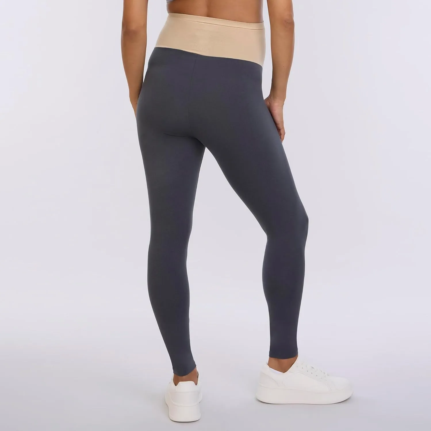Motherhood Maternity Women's Essential Stretch Full Length Secret Fit Over The Belly Pregnancy Legging