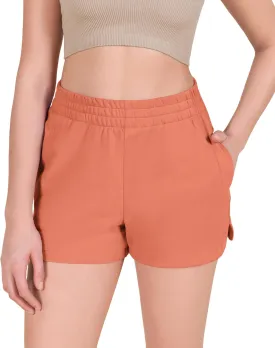 ODODOS Women's Sweat Shorts Cotton French Terry Curved Hem Workout Casual Relaxed Lounge Shorts with Pockets