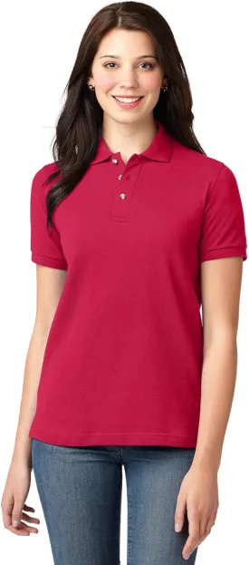Port Authority Ladies Heavyweight Cotton Pique Polo