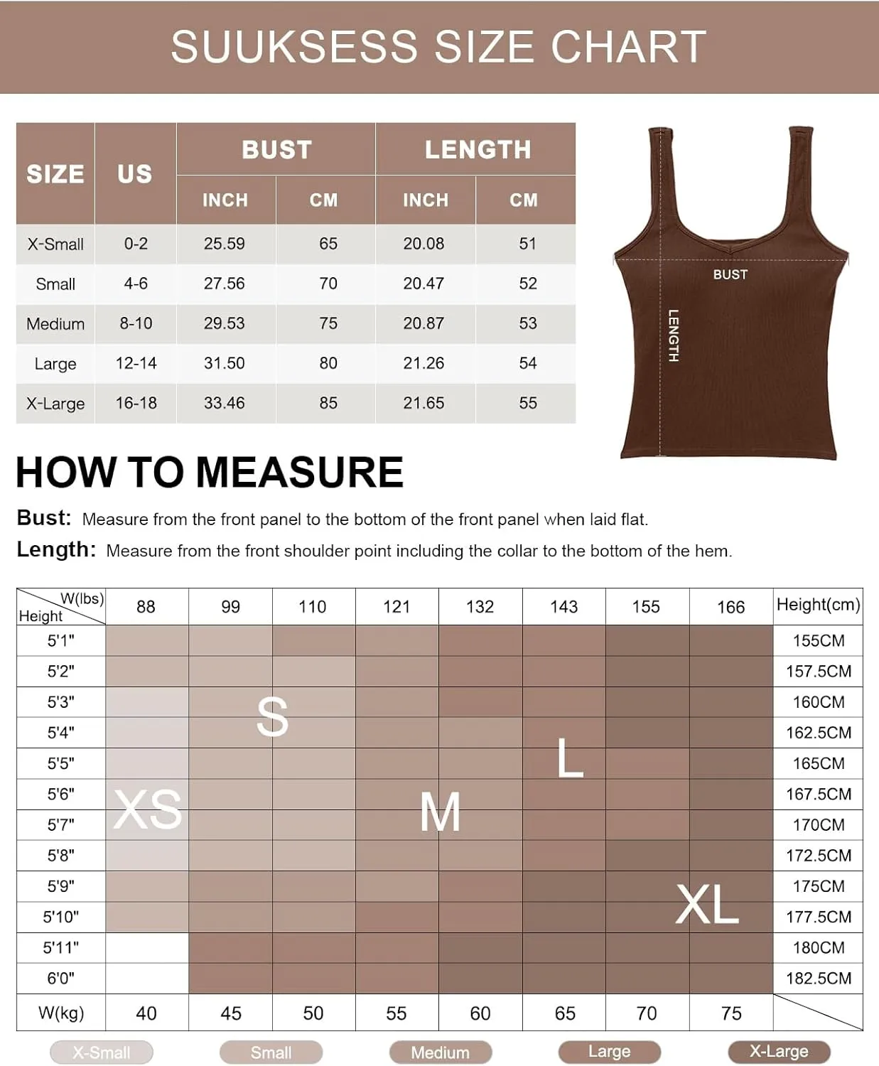 SUUKSESS Women Cotton Ribbed Built in Bra Tank Tops Summer Casual Basic Top