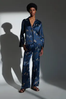 TAMSYN Silk Long PJ Set in Embody