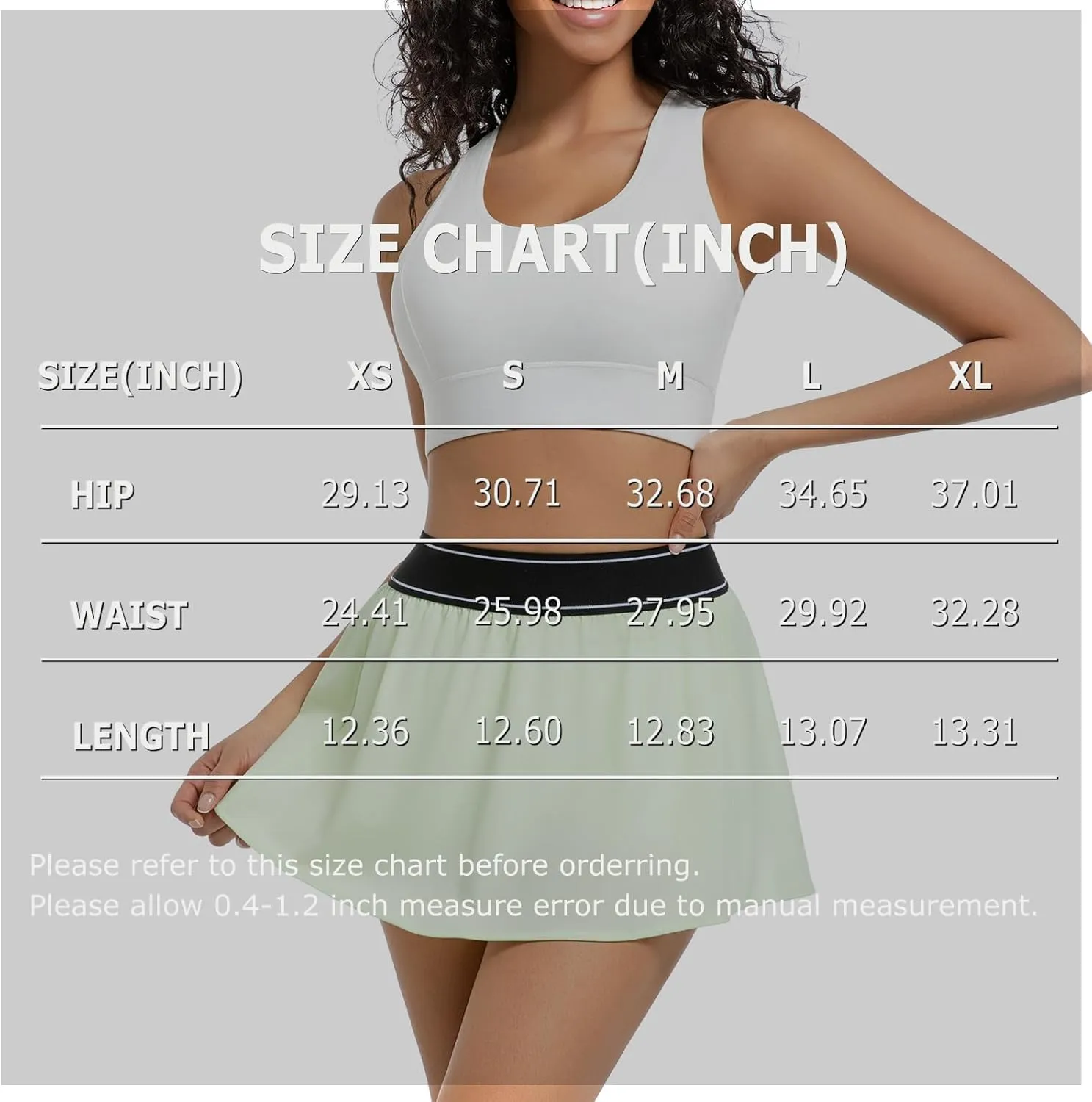 Tennis Skirts for Women with Shorts and Pocket Golf Mini Skirts Athletic Skorts for Sports Running Pickleball Skater
