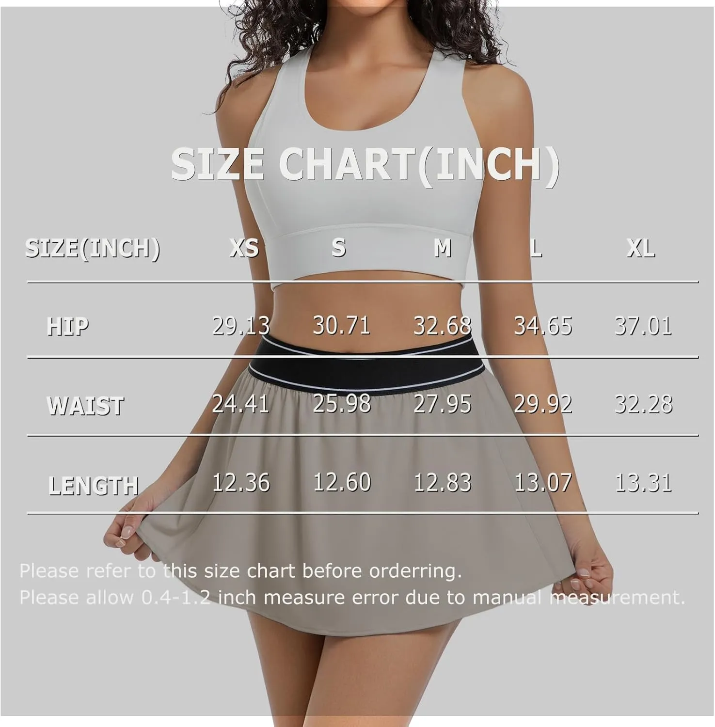Tennis Skirts for Women with Shorts and Pocket Golf Mini Skirts Athletic Skorts for Sports Running Pickleball Skater
