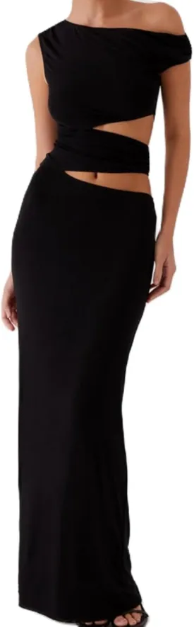 Women's Slip Maxi Dress Knit Sexy Lounge Low Cut Sleeveless Backless Hollow Ribbed Bodycon Dresses Long Dress